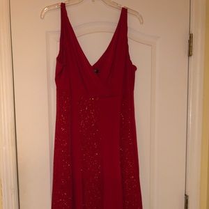 Red cocktail dress